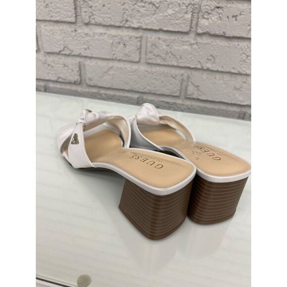 Guess Women White Outdo Knotted Sandals Size 8M - Picture 11 of 12